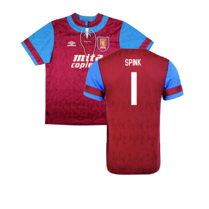 Aston Villa 1992 Home Shirt (XL) (Excellent) (Spink 1)