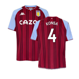 Aston Villa 2021-22 Home Shirt (M) (KONSA 4) (Excellent)_0