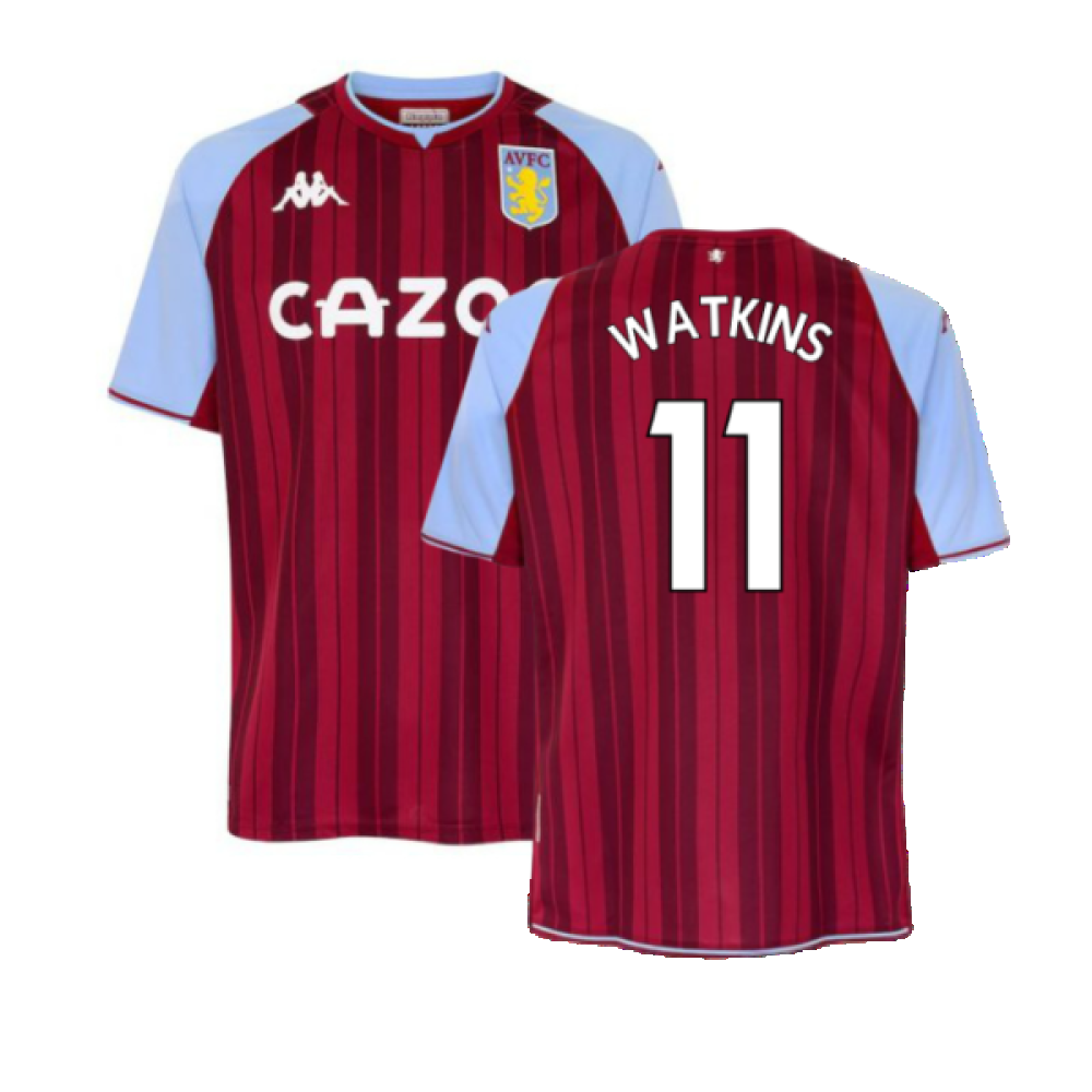 Aston Villa 2021-22 Home Shirt (M) (WATKINS 11) (Excellent)_0