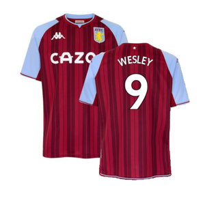 Aston Villa 2021-22 Home Shirt (M) (WESLEY 9) (Excellent)_0