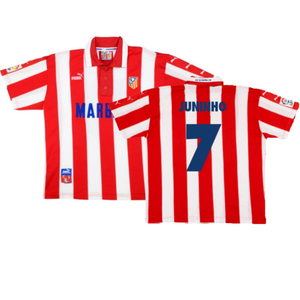 Atletico Madrid 1997-1998 Home Shirt (M) (Excellent) (Juninho 7)_0