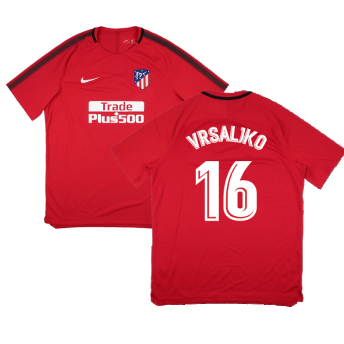 Atletico Madrid 2017-18 Nike Training Shirt (XL) (Vrsaljko 16) (Mint)