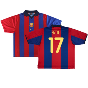 Barcelona 2000-01 Home Shirt (XL) (Very Good) (Petit 17)_0