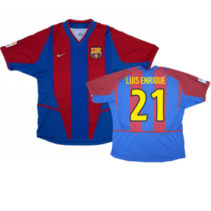 Barcelona 2002-2003 Home Shirt (XL Boys) (Good) (Luis Enrique  21)_0