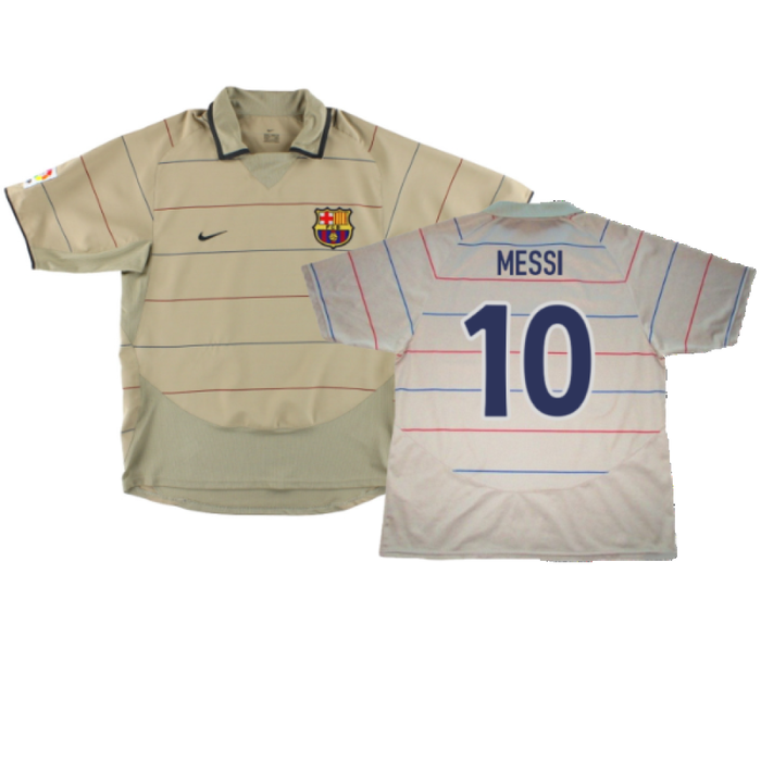 Barcelona 2003-04 Away Shirt (M) (Excellent) (Messi 10)