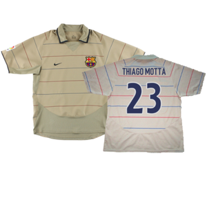 Barcelona 2003-04 Away Shirt (M) (Excellent) (Thiago Motta 23)_0