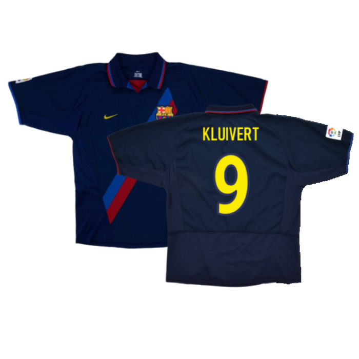 Barcelona 2003-04 Third Shirt (L) (Fair) (Kluivert 9)