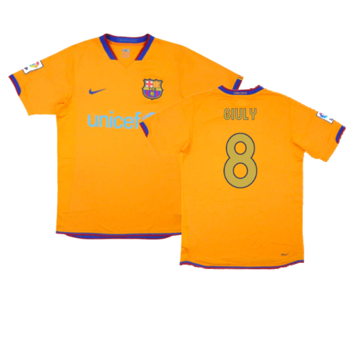 Barcelona 2006-07 Away Shirt (Excellent) (Giuly 8)