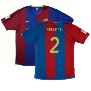 Barcelona 2006-07 Home Shirt (S) (Good) (Belletti 2)_0