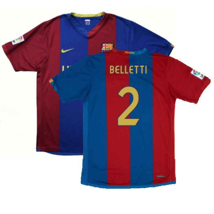 Barcelona 2006-07 Home Shirt (S) (Good) (Belletti 2)