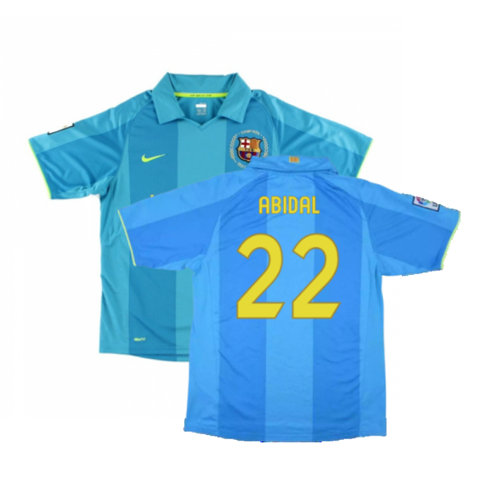 Barcelona 2007-08 Away Shirt (XXL) (Excellent) (Abidal 22)