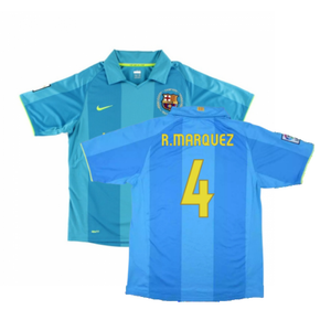 Barcelona 2007-08 Away Shirt (XXL) (Excellent) (R.Marquez 4)_0