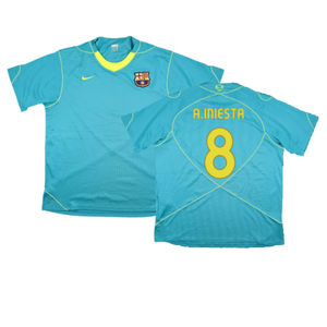 Barcelona 2007-08 Nike Training Shirt (XLB) (Good) (A.Iniesta 8)_0