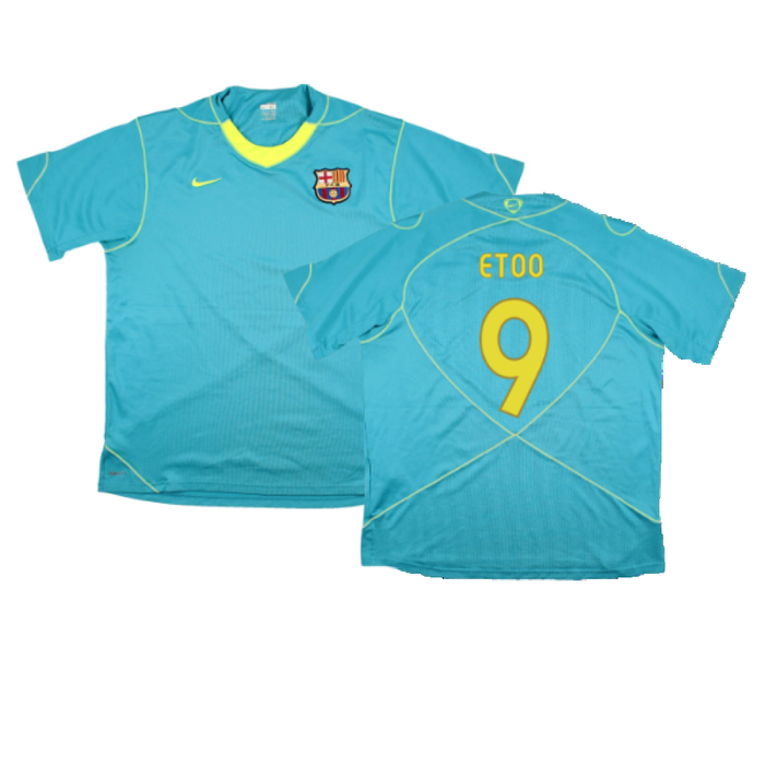 Barcelona 2007-08 Nike Training Shirt (XL) (Excellent) (Etoo 9)