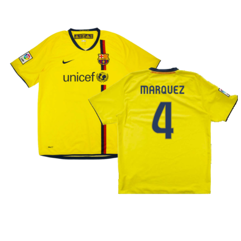 Barcelona 2008-10 Away Shirt (M) (Marquez 4) (Very Good)_0