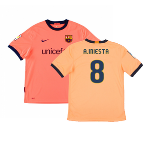 Barcelona 2009-10 Away Shirt (S) (Excellent) (A.Iniesta 8)_0