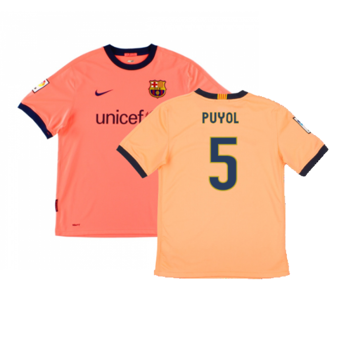 Barcelona 2009-10 Away Shirt (S) (Excellent) (Puyol 5)