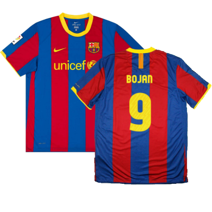 Barcelona 2010-11 Home Shirt (L) (Very Good) (Bojan 9)