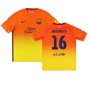 Barcelona 2012-13 Away Shirt (XL) (Very Good) (Busquets 16)_0