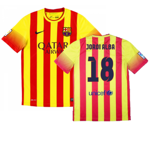 Barcelona 2013-14 Away Shirt (XL) (Mint) (Jordi Alba 18)_0