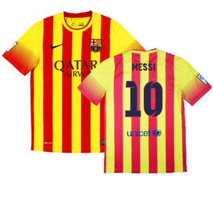 Barcelona 2013-14 Away Shirt (S) (Excellent) (Messi 10)_0