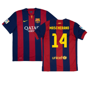 Barcelona 2014-15 home shirt (L) (Mint) (Mascherano 14)_0