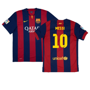 Barcelona 2014-15 home shirt (L) (Mint) (Messi 10)_0