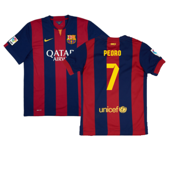 Barcelona 2014-15 home shirt (L) (Mint) (Pedro 7)