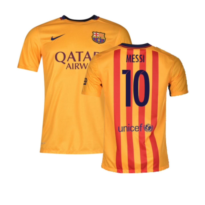 Barcelona 2015-16 Away Shirt (XLB) (Excellent) (Messi 10)