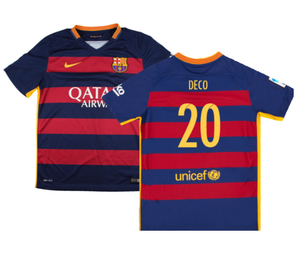 Barcelona 2015-16 Home Shirt (2XL) (Mint) (Deco 20)_0