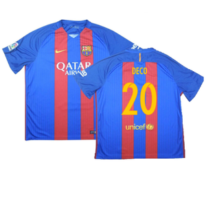 Barcelona 2016-17 Home Shirt (S) (Very Good) (Deco 20)_0