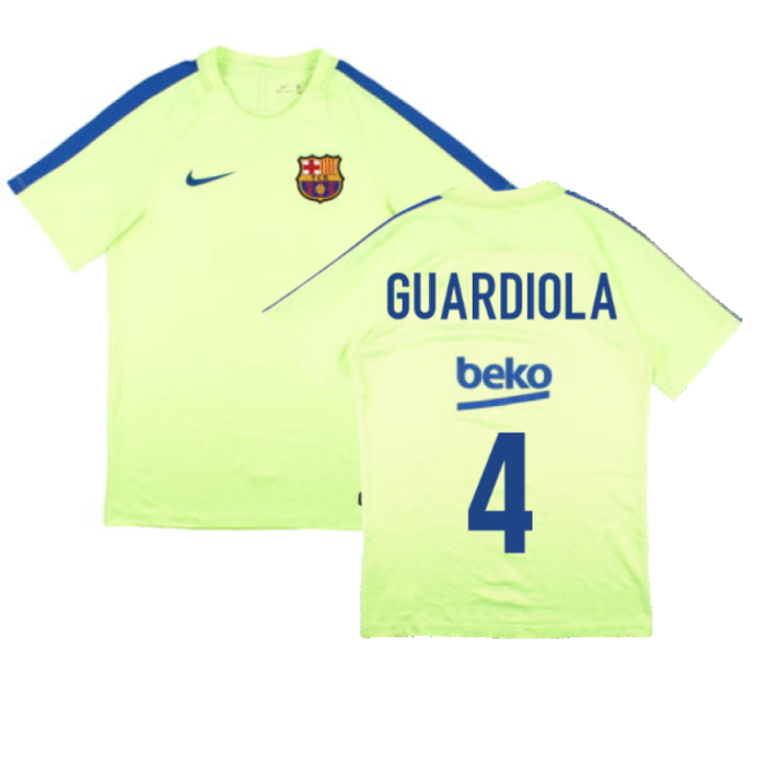 Barcelona 2016-17 Nike Training Shirt (S) (Guardiola 4) (Good)