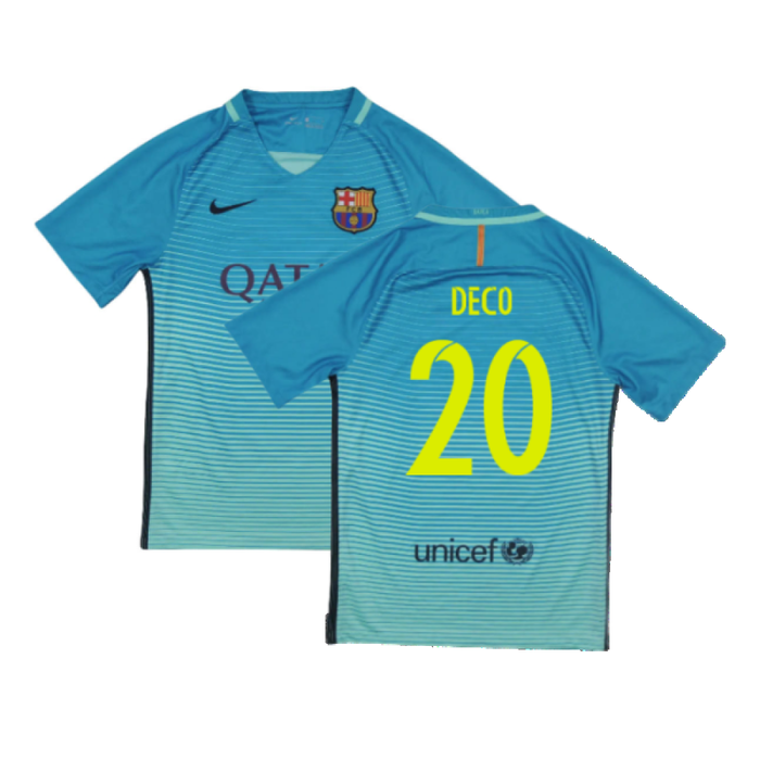 Barcelona 2016-17 Third Shirt (XLB) Messi #10 (Mint) (Deco 20)