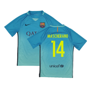 Barcelona 2016-17 Third Shirt (XLB) Messi #10 (Mint) (Mascherano 14)_0