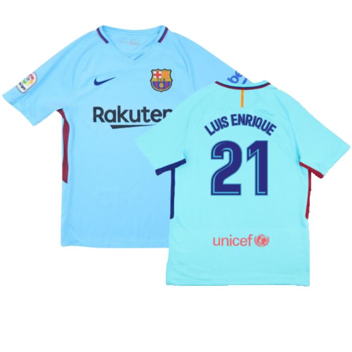 Barcelona 2017-18 Away Shirt (2XL) (Very Good) (Luis Enrique 21)