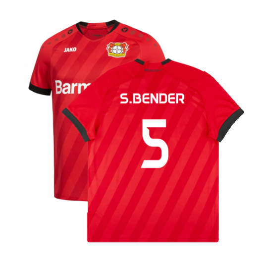 Bayer Leverkusen 2019-20 Home Shirt (Mint) (S.Bender 5)_0