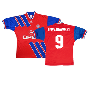 Bayern Munich 1993-95 Home Shirt (S) (Very Good) (Lewandowski 9)_0