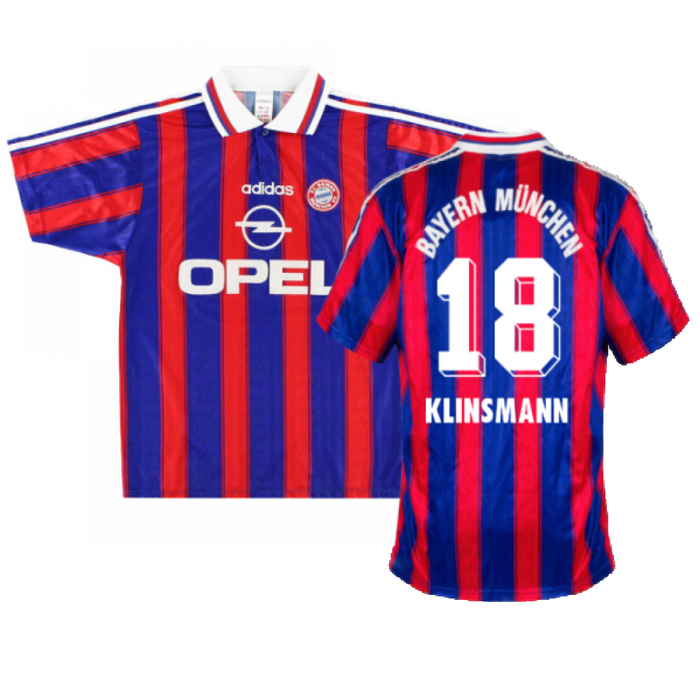 Bayern Munich 1995-97 Home Shirt (Very Good) (Klinsmann 18)