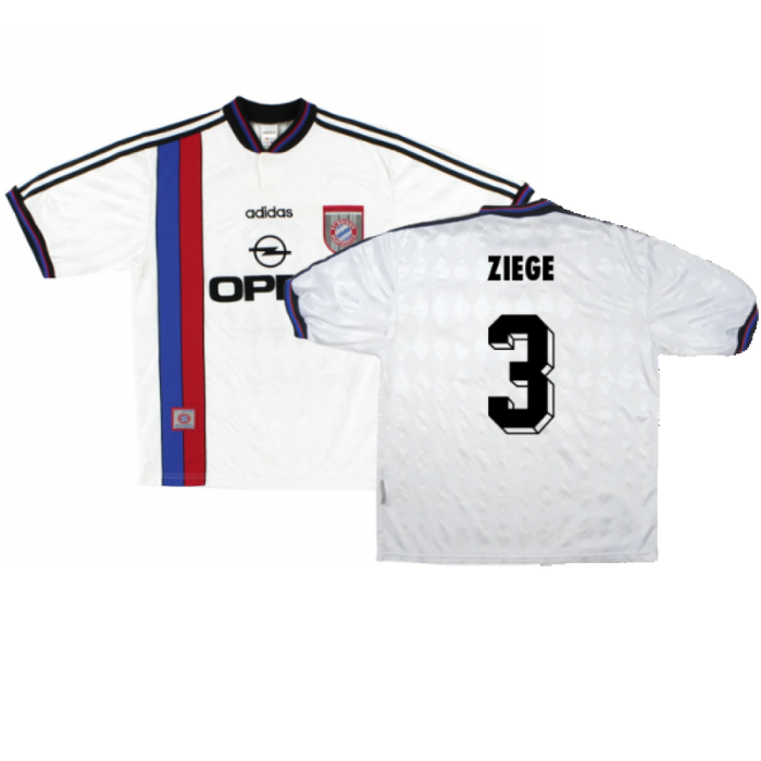 Bayern Munich 1996-98 Away Shirt (L) Strunz #8 (Fair) (Ziege 3)