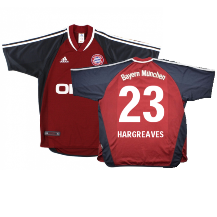 Bayern Munich 2001-02 Home Shirt (S) (Very Good) (Hargreaves 23)