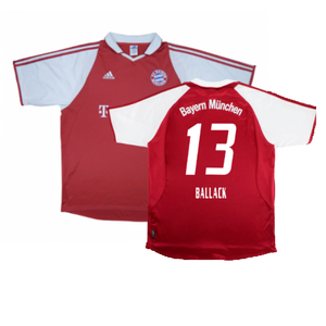 Bayern Munich 2003-04 Home Shirt (XXL) Makaay #10 (Very Good) (Ballack 13)_0