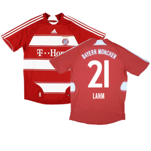 Bayern Munich 2007-09 Home Shirt (M) (Fair) (Lahm 21)_0