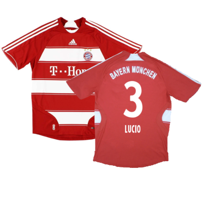 Bayern Munich 2007-08 Home Shirt (M) (Very Good) (Lucio 3)