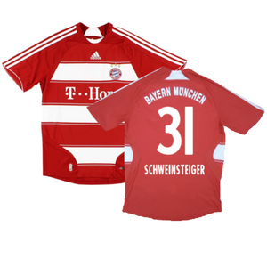 Bayern Munich 2007-09 Home Shirt (M) (Fair) (Schweinsteiger 31)_0