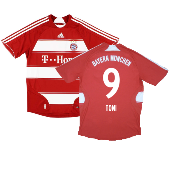 Bayern Munich 2007-09 Home (XXL) (Excellent) (Toni 9)