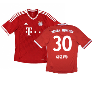 Bayern Munich 2013-14 Home Shirt (S) (Excellent) (Gustavo 30)_0