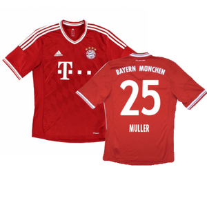 Bayern Munich 2013-14 Home Shirt (S) (Excellent) (Muller 25)_0