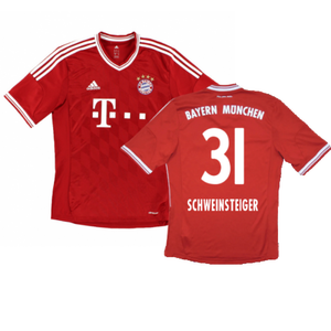 Bayern Munich 2013-14 Home Shirt (S) (Excellent) (Schweinsteiger 31)_0