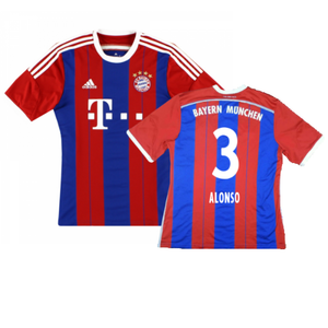 Bayern Munich 2014-15 Home Shirt (S) (Excellent) (Alonso 3)_0