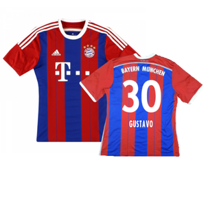 Bayern Munich 2014-15 Home Shirt (S) (Excellent) (Gustavo 30)_0